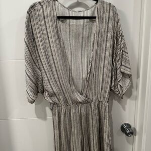 Cupshe Monochrome Striped Coverup
